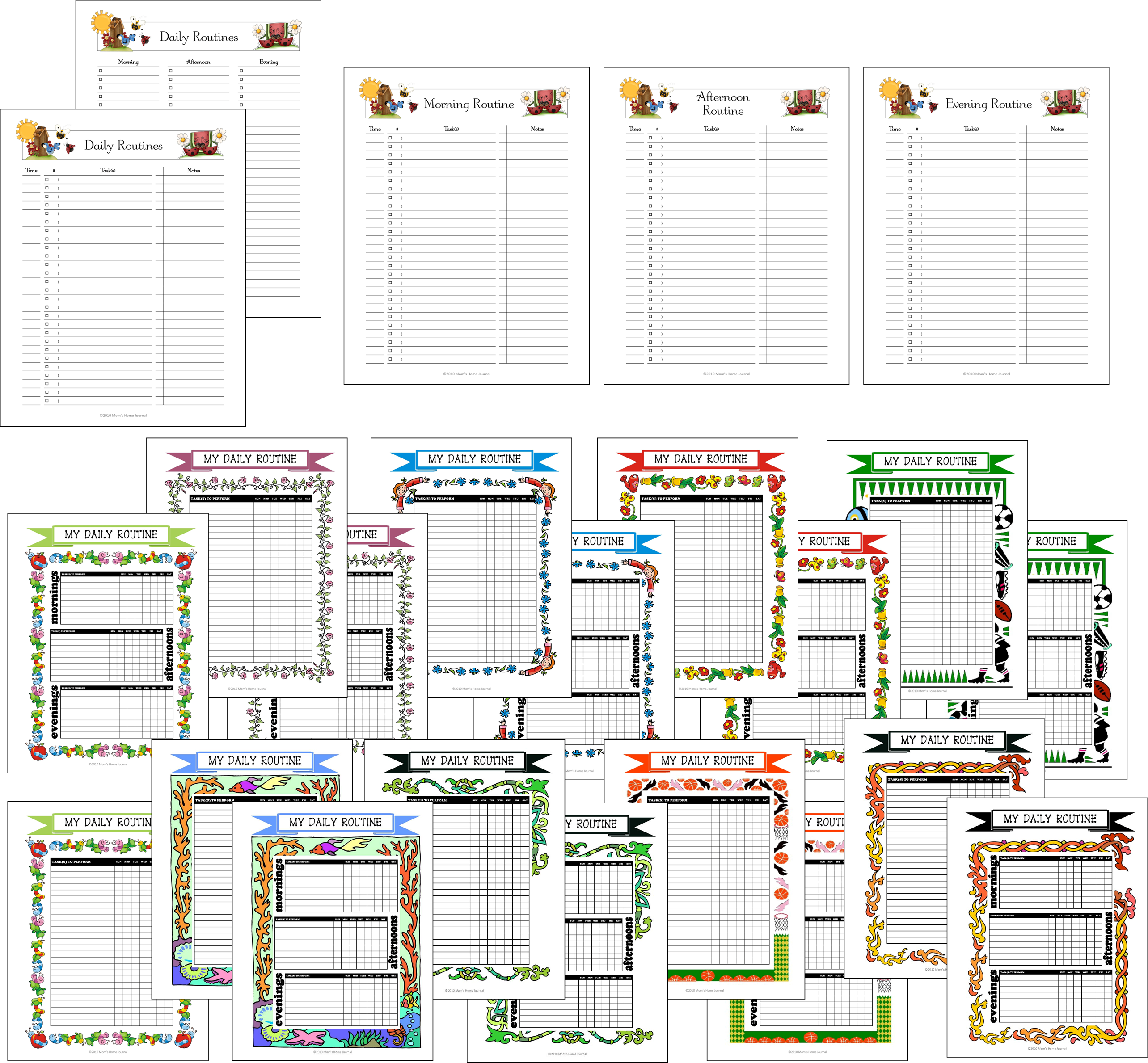 Chore Charts & Household Routines