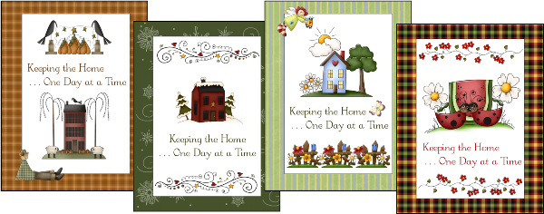 Mom Household Planner - Notebook - Binder Seasonal Cover Pages