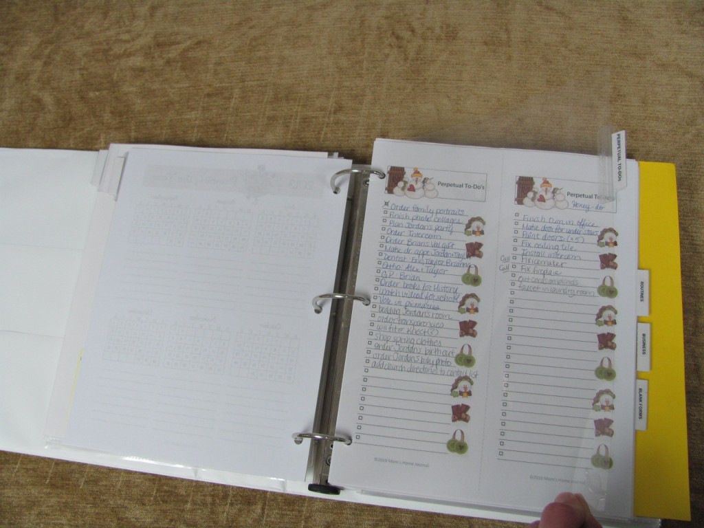 Make a Household Planner Notebook: Perpetual To-Do Lists