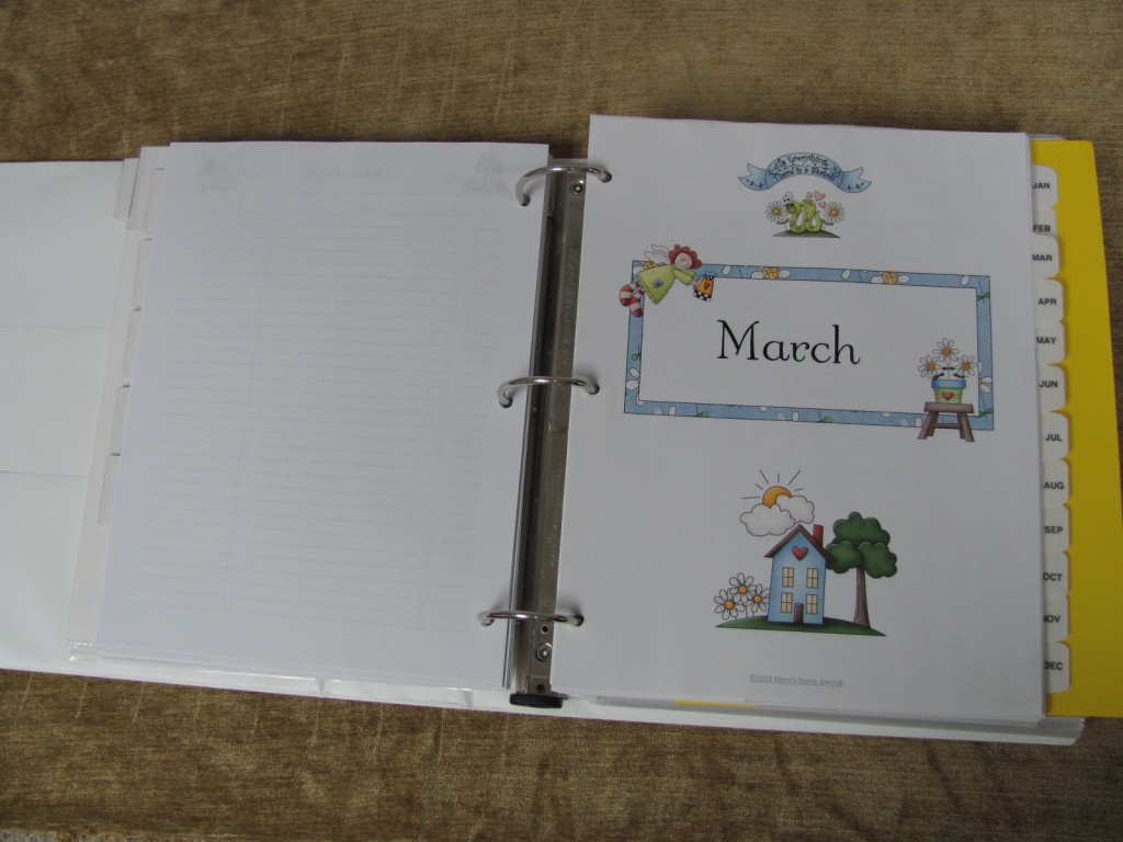 Make a Household Planner Notebook: Calendars