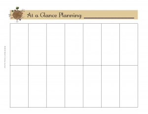 Make a Household Planner Notebook: At-a-Glance Planning Boxes