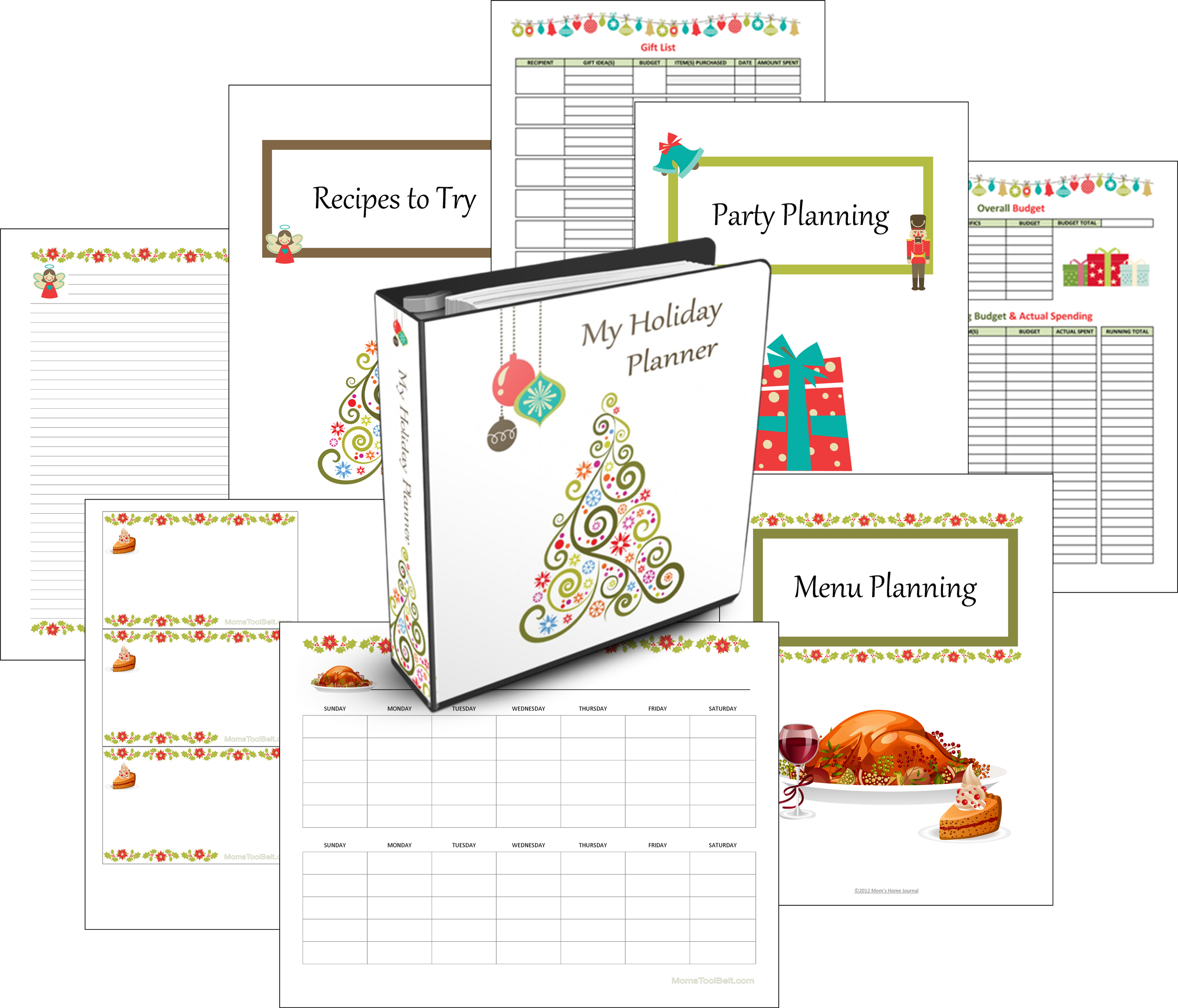 Holiday Planner Pages