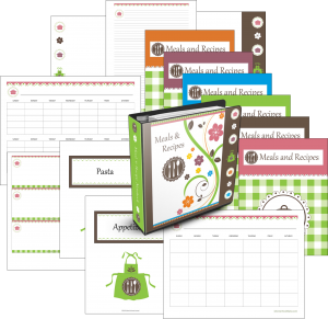 Menu Planner Pages for Your Household Notebook